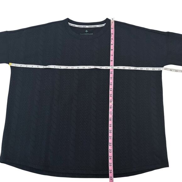 TUCKERNUCK Tnuck Sport Black Cable Ally Swing Sweatshirt M/L - Picture 9 of 12